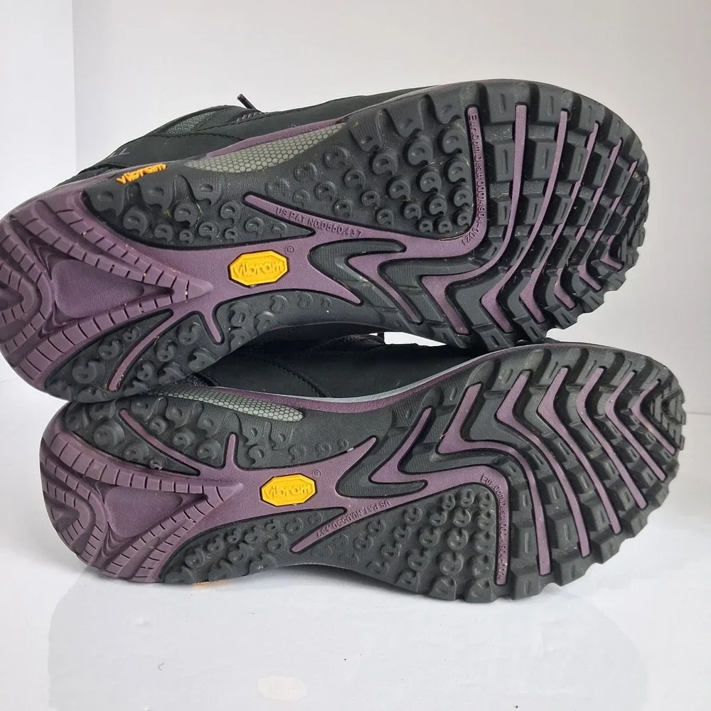 Merrell Women's Black and Purple Athletic Hiking Shoes
